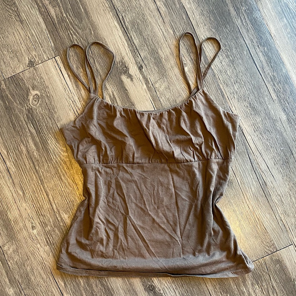Brown cami tank top